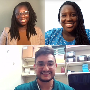 Ashley Phoenix (top left), Sharonda Lovett (top right) and Kiran Kelly-Rajan (bottom)